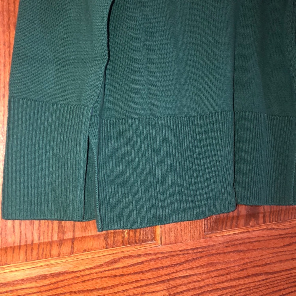 GAP Green Crew Neck Sweater with Ribbed Texture - Picture 5 of 7
